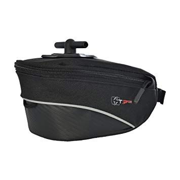 SADDLE BAG - Q/R 0.7l Wedge bag, weatherproof design, reinforced hook & loop attachement, reflective detailing, BLACK - Oxford Product