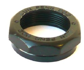 LOCK NUT 22.2 BLACK  Bag of 2