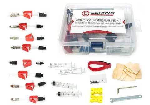 Bleed Kit - Universal, compatible with Avid/SRAM, Hayes, Magura, Clarks, Shimano, Tektro, Hope, Formula and More. (M4 - M5 - 1/4" Thread Fittings + More)