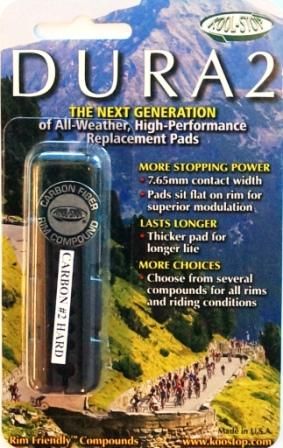 BRAKE PADS - KOOL STOP  DURA 2 INSERT CARBON FIBER   KSDR2CF