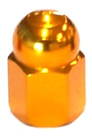 VALVE CAP NUT GOLD D-015