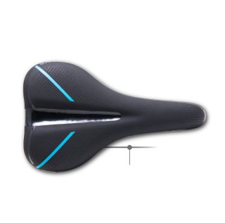 Saddle,  vinyl top, black, black rails,  L:270 W:159mm,  Quality DDK product made in Taiwan