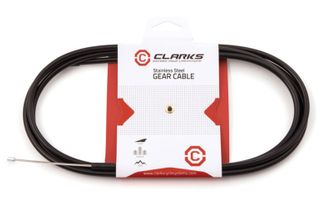 GEAR CABLE - MTB / Hybrid / Road- INNER & OUTER, 1500mm Stainless Steel wire,  2000mm SP4 Black outer casing,  inc plastic 4mm housing ferrules