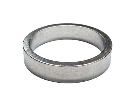 SPACER  Alloy, 1 1/8 silver 7mm