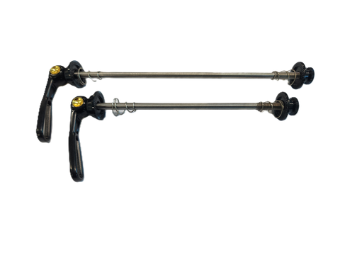 165/130mm - Q/R Titatnium Skewer Set With Alloy Levers - Only 40g