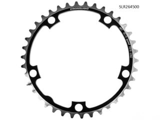 CHAINRING - ROAD "STRONGLIHT", 38T, 7075 CNC Black - 130mm BCD, 5 Hole for 9/10 Spd