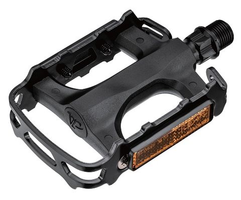 PEDALS  9/16" MTB, PP Body, ALLOY Cage, BLACK
