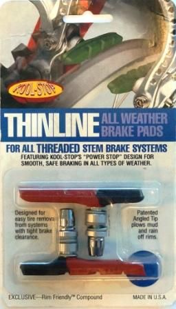 BRAKE PADS - KOOL STOP  DUAL COMP  T-LINE THREADED  KSTLTDL