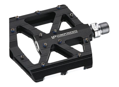 PEDALS  9/16" Sealed Bearings, Alloy Body/Cro-mo Axle, Replaceable Pins, BLACK/SILVER