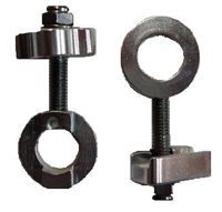 CHAIN ADJUSTER - For 3/8" Axle, SILVER (Sold in Pairs)