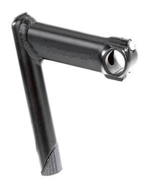 Quill Stem  -  90mm Ext, 0 Degree, 160mm Height., 22.2mm Dia., 25.4mm BB, Black, 2 Bolt Front Plate