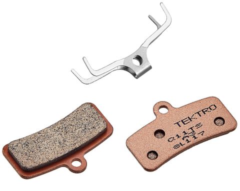 Sorry temp o/s see 8540  TEKTRO DISC BRAKE PADS - For 4 Piston Caliper with spring return, sintered type, Ti Colour., Q11TS