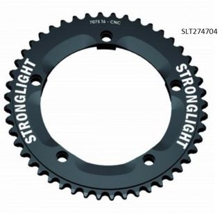 CHAINRING - TRACK "STRONGLIGHT", 47T, 7075 CNC Black - 144mm BCD, 5 Hole for TRACK 1/2" x 1/8" Spd