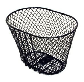 BASKET - Front Mesh,  For Childrens Bike, With 25.4mm Bracket & Fittings, Black