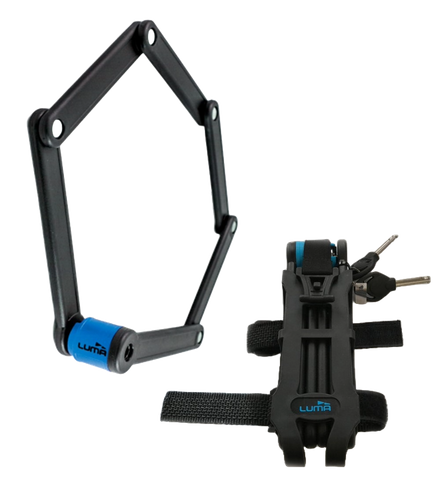 Lock, HIGH SECURITY, KEY, Folding lock, 80cm, w/Mounting brkt   LUMA No1 lock brand in Spain