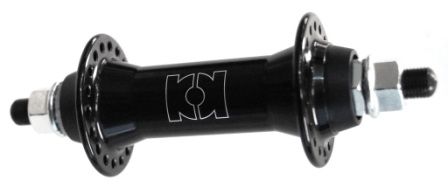 HUB  Front, Nutted, Black,  Alloy 36H (100mm OLD--3/8 Axle)
