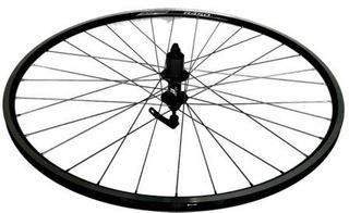 WHEEL  29er/700c  Alex R-450 D/W Alloy Rim W/msw, 8/10 Speed Q/R (130mm OLD) Loose Ball Joytech Hub, Mach 1 Spokes, REAR.  ALL BLACK