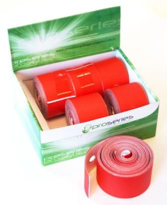 Rim Tape, Cloth, 25mm, Adhesive Backed, RED  (Box 6)