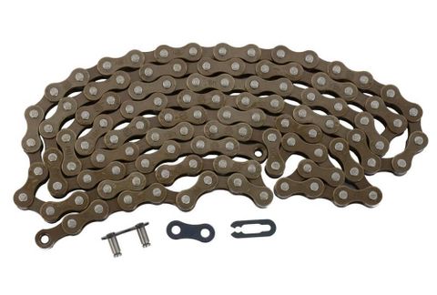 CHAIN  1/2 x 1/8 x 96L, Single Speed, With Connector & YBN Box, BROWN/GREY (YBN S-410)