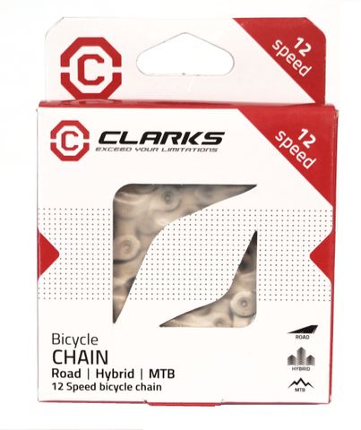 CHAIN - 12 Speed - CLARKS - 116L - SILVER - w/Connect Link