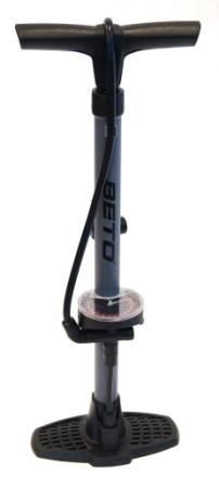 BETO BOA Floor pump, plastic,  auto switching AV/FV SMART head, big 3.5" round gauge, 160psi