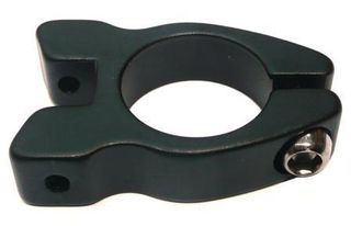 CLAMP - 29.8mm - Rear Carrier/Seatpost Clamp with lip - With Additional Nodes (5mm) To Attach Rear Carrier - BLACK