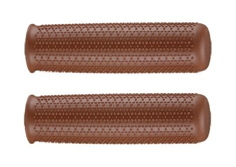 Grips, 115mm, closed end type, TPR, great retro brown