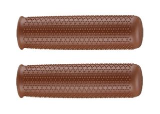 Grips, 115mm, closed end type, TPR, great retro brown