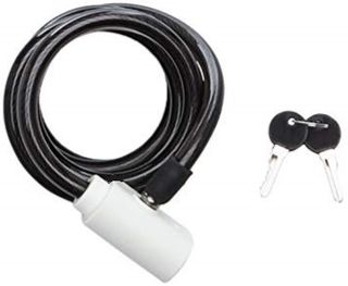 Lock Cable, 8mm x 1850mm, key lock, LUMA No1 lock brand in Spain (No Mounting Bracket)