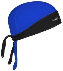 HALO HEADWEAR -  ROYAL BLUE Halo Protex - Bandana, Tie this headband for custom fit, "Halo Sweat Seal, channels sweat away"