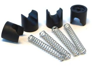 SPARE RUBBER BOOTS and SPRINGS for Rear mesh basket steel QR with handle. Set of 4