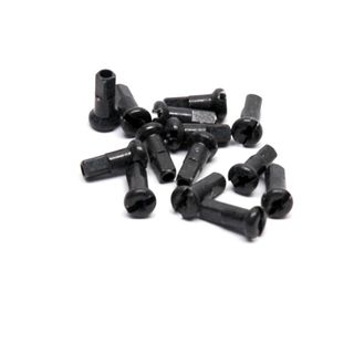 Pillar Nipples, Long Brass BLACK 13g 14mm  (Individual)  (E-Bike Nipple)