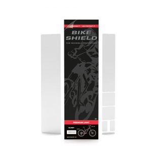 Bikeshield Complete Light Glossy (Bike protection that is Tough, Totally clear, non-yellowing, lightweight, transparent and shock absorbing, Easy to Apply without heat or water)