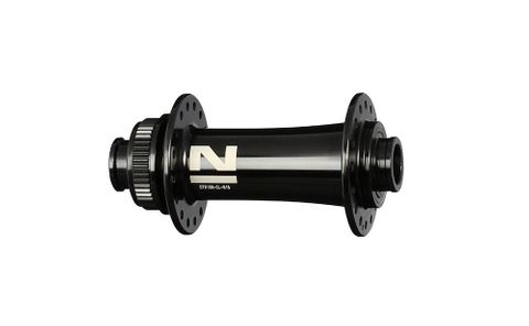 HUB "Novatec" Brand – FRONT - 12mm T/A (100mm OLD) - Centerlock disc - 32H - Sealed Bearings – Black - W/Novatec logo