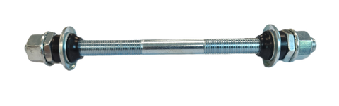Rear BMX Silver Axle - 3/8" x 26T x 165mm