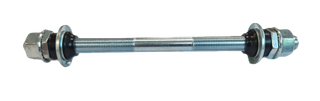 Rear BMX Silver Axle - 3/8" x 26T x 165mm