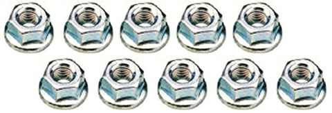 HUB NUT - For 14mm Axle Flange, Bag of 10, Silver