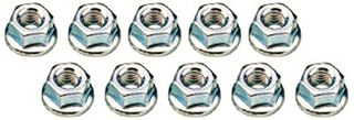 HUB NUT - For 14mm Axle Flange, Bag of 10, Silver
