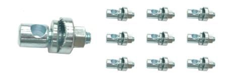 BINDER BOLT - M6 x 19mm, For Brake Shoes, SILVER (Bag of 10)