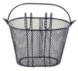 Basket, steel, Hook on, BLACK, for Children's bikes 255 x 175 x 180 - Label Incorrect - Correct product in Bag