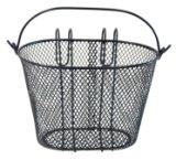 Basket, steel, Hook on, BLACK, for Children's bikes 255 x 175 x 180 - Label Incorrect - Correct product in Bag