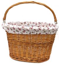 BASKET - Front, Wicker, Q/R, With Handle, 400mm x 300mm x 420mm