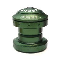 HEADSET - 1 1/8 Threadless Headset, 36 x 45 Degrees, 28.6 x 34 x30mm, Sealed Bearing, Alloy, Anodized GREEN