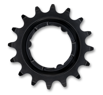Sprocket R Shimano, 1/2 x 3/32" x 16T, cr-moly, black, for E-Bike, Quality KMC product - Works with Coaster & Internal gear hubs