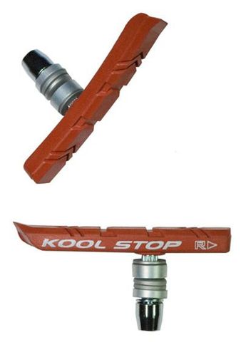 BRAKE PADS - KOOL STOP BMX SALMON  THREADED  KSBMXSA