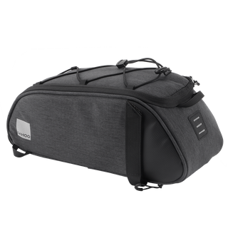SAHOO  Rack Top Bag, 7L, Main pocket, 2 side zippered pockets, water bottle pocket, L39/W15/H17cm ,velcro attach, Black, 600D Nylon