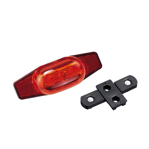 LIGHT - Rear Carrier Light, 4 functions, 5 Red LEDs, with 19/50mm carrier mount brkt, w/batts  D-Light