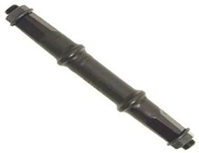 AXLE - Bottom Bracket Axle, Nut Type, 3A, 117.5mm, BLACK