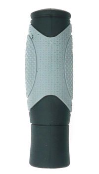 Grips, comfort, kraton & gel, 2 tone grey/black, 125mm, Quality VELO product