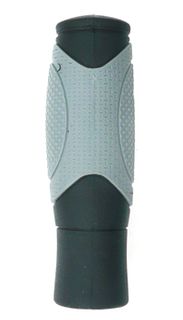 Grips, comfort, kraton & gel, 2 tone grey/black, 125mm, Quality VELO product